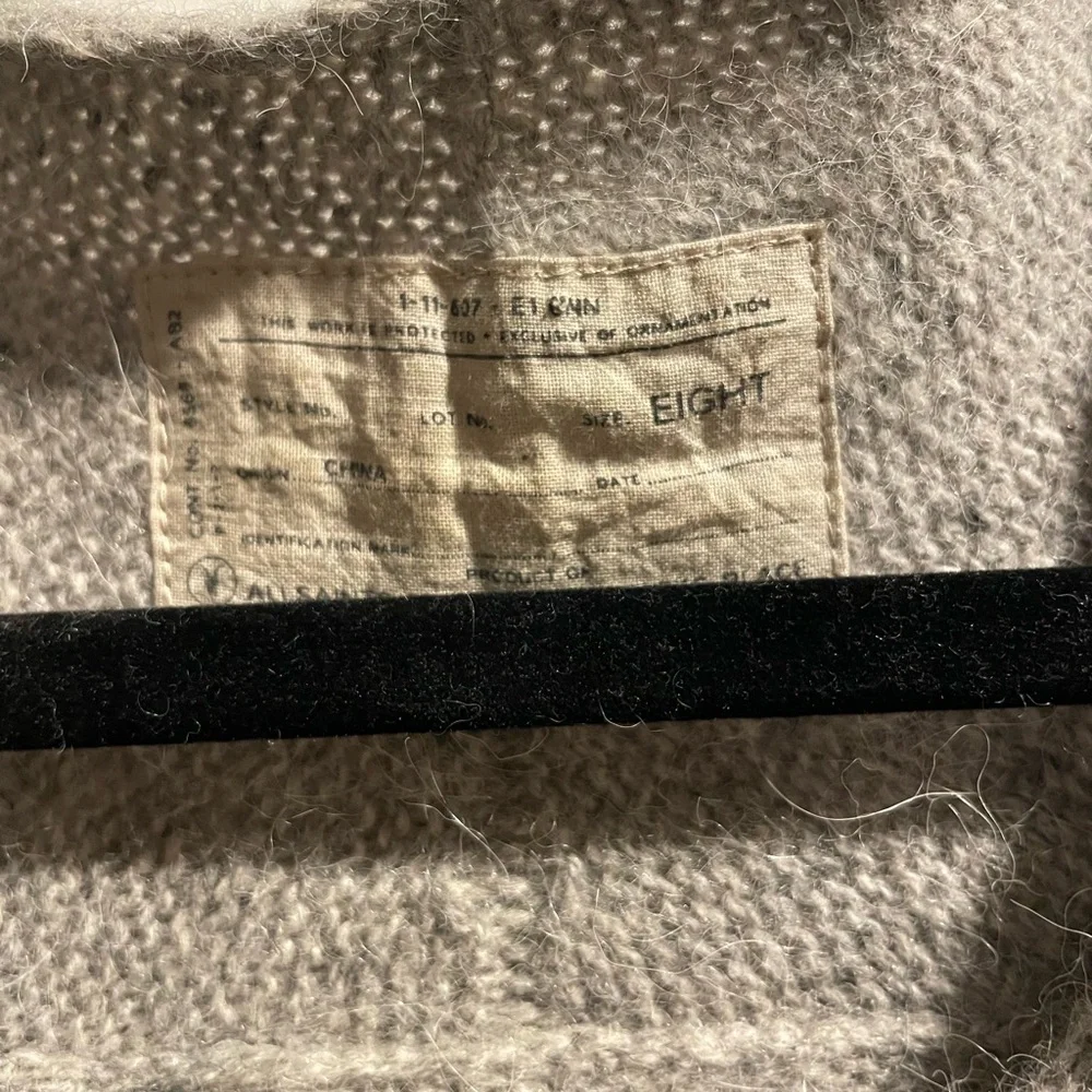 Vintage All Saints Gray Cashmere Women's Poncho Sweater - Picture 4 of 5